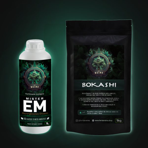 Kit Bokashi e Mister para compostagem e fertilização de plantas. O kit inclui um balde hermético, saco de tecido e pulverizador manual. Ideal para quem busca uma opção orgânica e sustentável de fertilizante para suas plantas. Aproveite os benefícios do bokashi para enriquecer o solo e promover um crescimento saudável das suas plantas. Compre agora e transforme seus resíduos orgânicos em adubo natural de alta qualidade!
