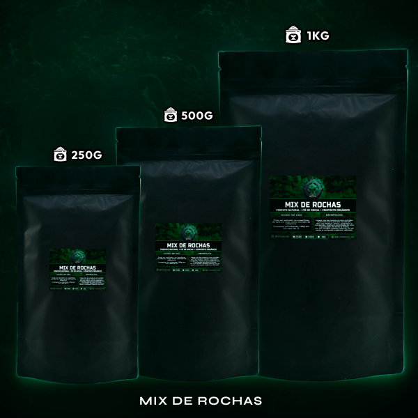 Mix de Rochas - Fosfato Natural + Pó de Rocha + Composto Orgânico